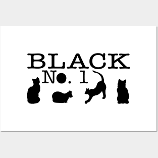 Black No.1 Cats Posters and Art